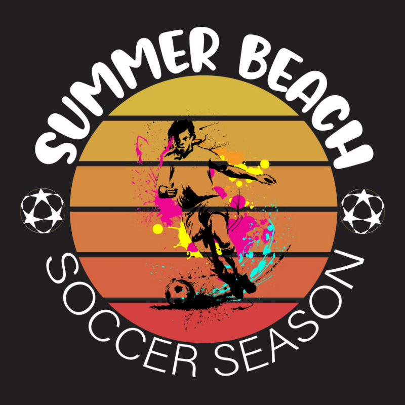 Summer Beach Soccer Season With The Sunset Beautif T-Shirt by zelekmanfraw | Artistshot