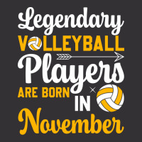 Legendary Volleyball Players Are Born In November Vintage Hoodie | Artistshot