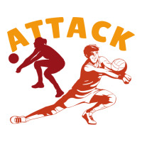 Volleyball Attack Girl Men's T-shirt Pajama Set | Artistshot