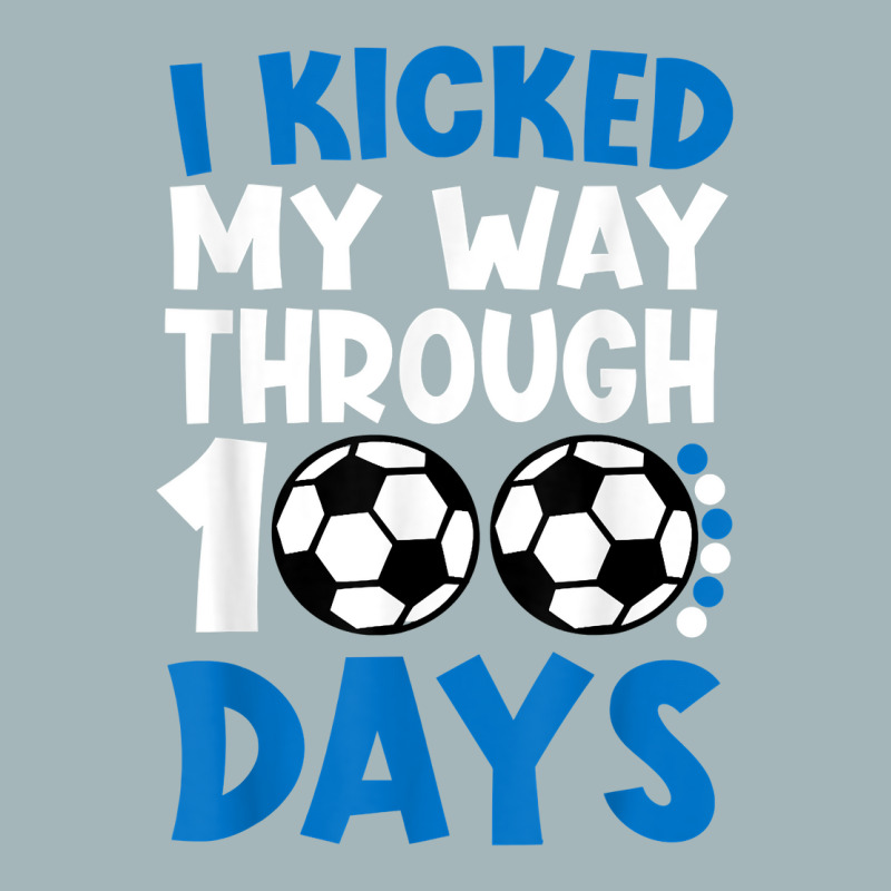 I Kicked My Way Through 100 Days Soccer 100 Days O Unisex Sherpa-lined Denim Jacket | Artistshot