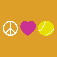 Peace Love Tennis Blue T-shirt | Artistshot