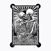 The Lovers Vintage Tarot Card Occult Skeletons Sup T-shirt | Artistshot