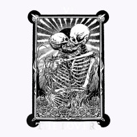 The Lovers Vintage Tarot Card Occult Skeletons Sup Tank Top | Artistshot