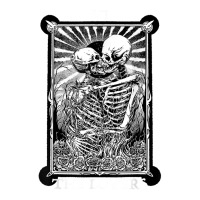 The Lovers Vintage Tarot Card Occult Skeletons Sup Crewneck Sweatshirt | Artistshot