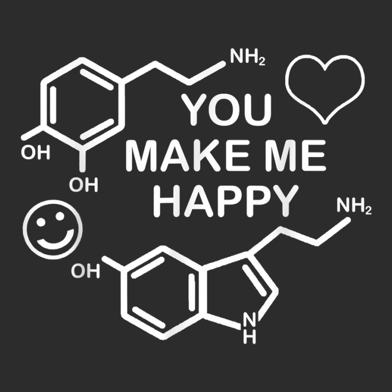 Dopamine Smile Serotonin Heart You Make Me Happy S Exclusive T-shirt by drviddie | Artistshot