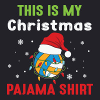 This Is My Christmas Pajama Volleyball Middle Bloc Unisex Sherpa-lined Denim Jacket | Artistshot