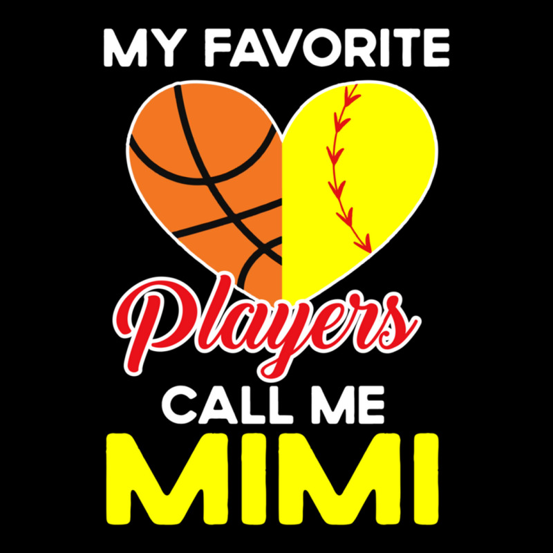 My Favorite Players Call Me Mimi Softball Basketba Men's Long Sleeve Pajama Set | Artistshot