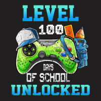 Level 100 Days Of School Unlocked Gamer Video Game T-shirt | Artistshot