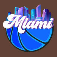 Vintage Miami Florida Cityscape Retro Basketball R T-shirt | Artistshot