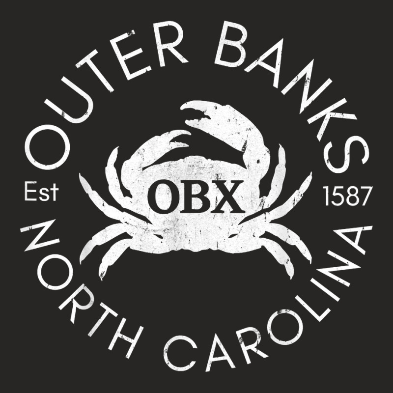 Outer Banks North Carolina Crab Obx Beach Summer V Ladies Fitted T-Shirt by laloormis | Artistshot