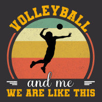 Volleyball And Me We Are Like This Aesthetic Vintage Hoodie | Artistshot