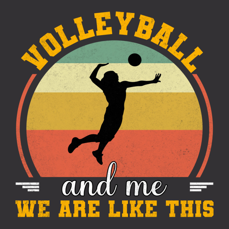 Volleyball And Me We Are Like This Aesthetic Vintage Hoodie | Artistshot