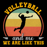 Volleyball And Me We Are Like This Aesthetic Unisex Jogger | Artistshot