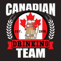 Canadian Drinking Team Funny Canada Flag Beer Part Tank Top | Artistshot