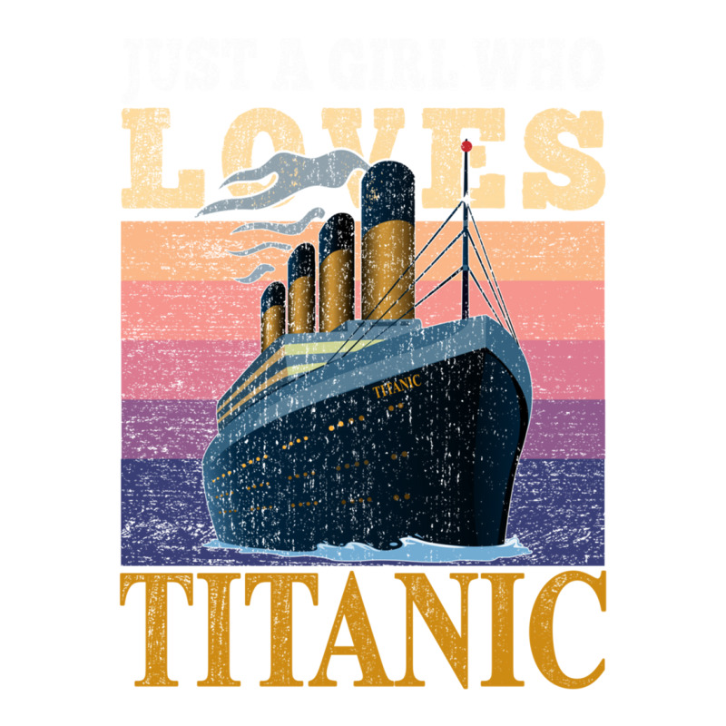 Ship Just A Girl Who Loves Titanic Boat Titanic Gi V-neck Tee | Artistshot