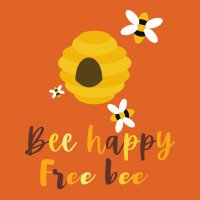 Bee Happy Free Bee 70s Unisex Hoodie | Artistshot