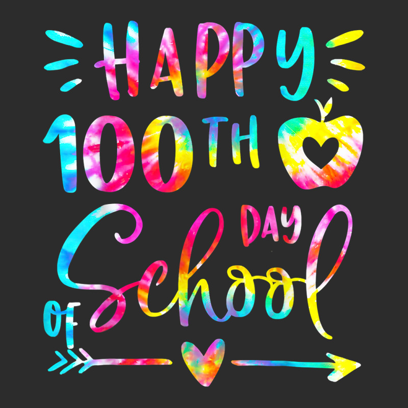 Tie Dye Happy 100th Day Of School Teacher Student Exclusive T-shirt | Artistshot