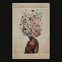 Vintage Music Lose Your Mind Find Your Soul, Music Scorecard Crop Tee | Artistshot