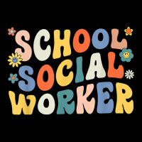 Groovy School Social Worker Coping Skills Back To Long Sleeve Shirts | Artistshot