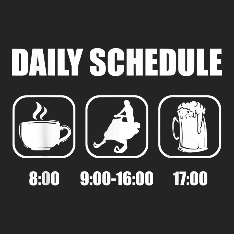 Snowmobile Sledding Snow   Daily Schedule Snowmobi 3/4 Sleeve Shirt | Artistshot