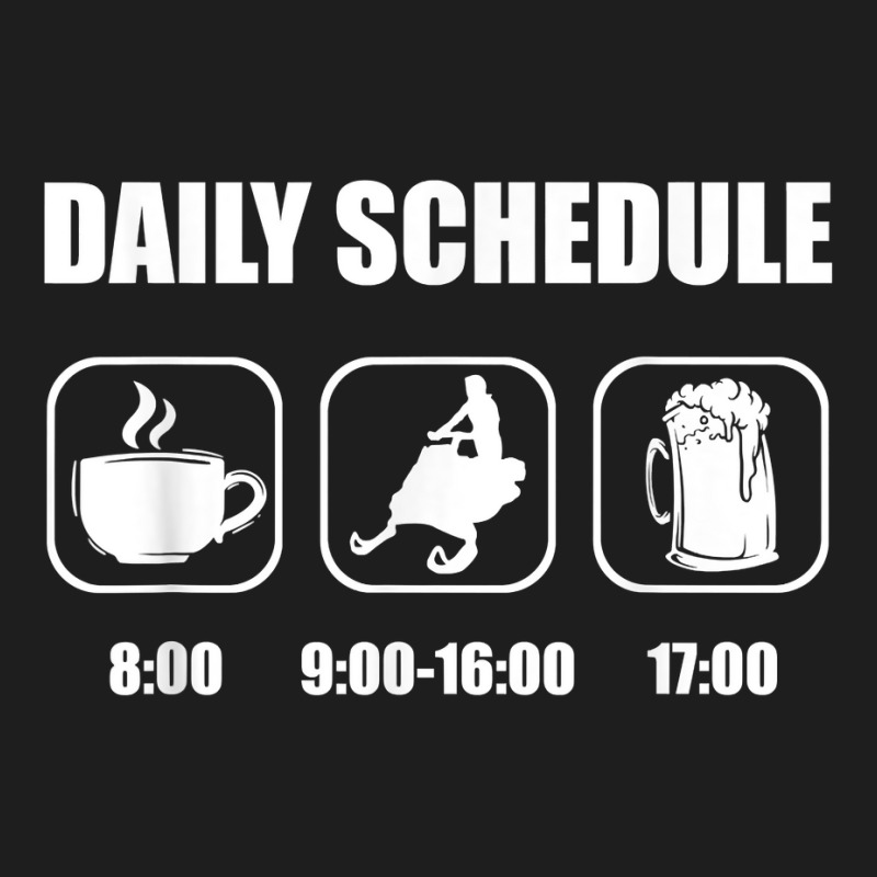 Snowmobile Sledding Snow   Daily Schedule Snowmobi Classic T-shirt | Artistshot