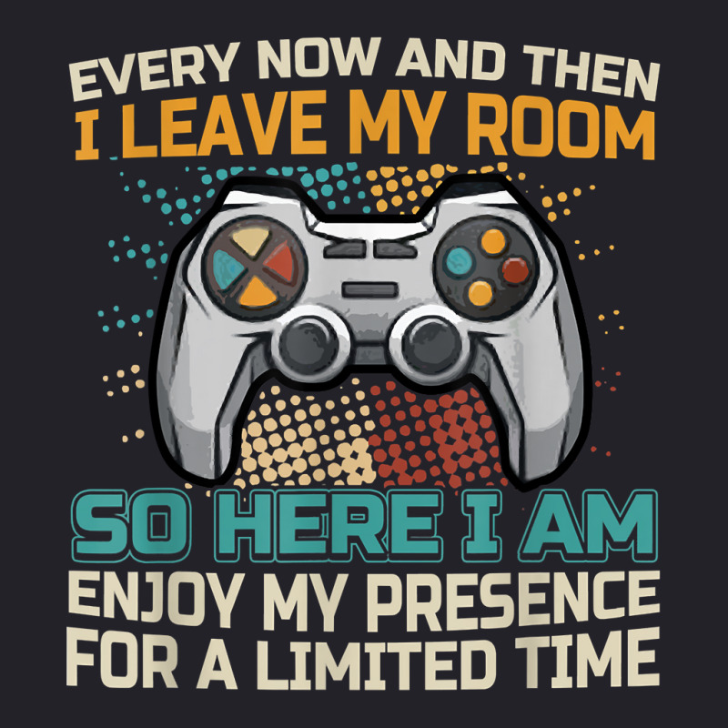 Every Now And Then I Leave My Room Funny Gaming Ga Unisex Sherpa-lined Denim Jacket | Artistshot