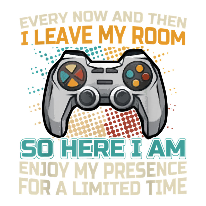 Every Now And Then I Leave My Room Funny Gaming Ga Men's 3/4 Sleeve Pajama Set | Artistshot