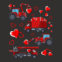 Heart Truck Excavator Forklift Valentines Day T Sh Champion Hoodie | Artistshot