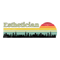 Esthetician Retro Sunset Skyline Design Maternity Scoop Neck T-shirt | Artistshot