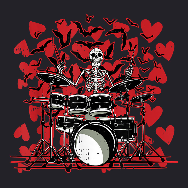 Skeleton Drummer Valentines Day Rock N Roll Drum M Unisex Sherpa-lined Denim Jacket | Artistshot