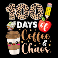 100 Days Of Coffee Chaos Shirt 100th Day Of School Lightweight Hoodie | Artistshot