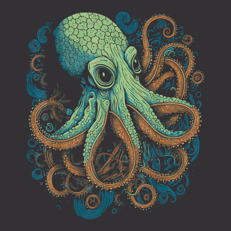 Beautiful Octopus Ocean Animal Lover Artistic Grap Vintage Hoodie | Artistshot