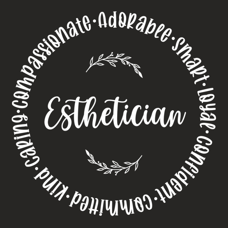 Esthetician Personality Traits Minimalistic Circul Ladies Fitted T-Shirt by roatlykensb | Artistshot