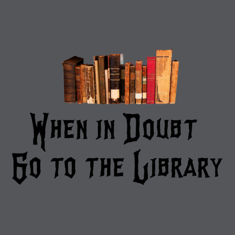 When In Doubt Go To The Library 2 Ladies Fitted T-Shirt by vollersurese | Artistshot