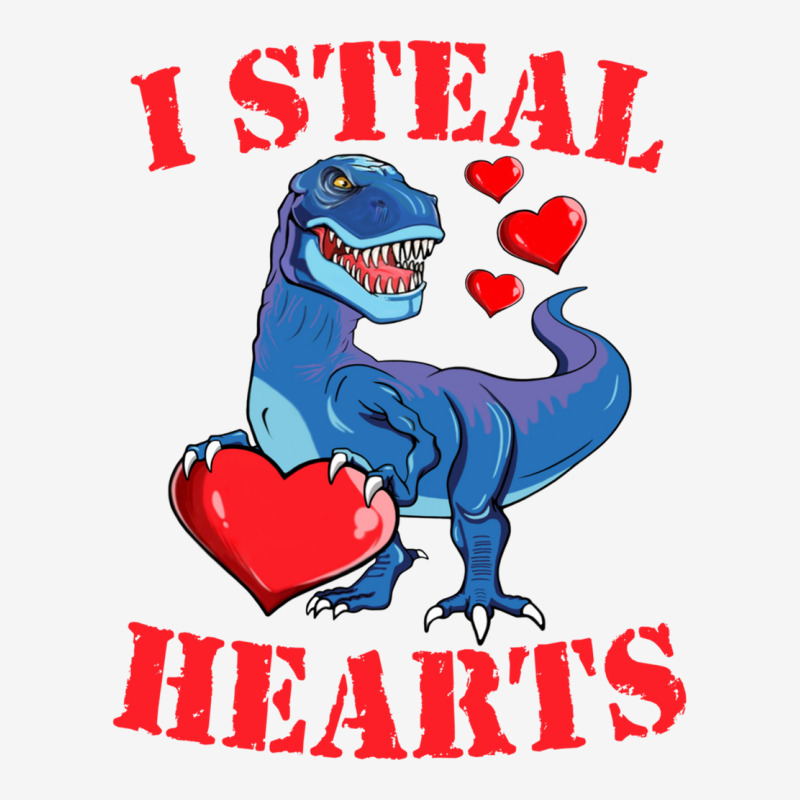 Valentines Day Dinosaur I Steal Hearts Tshirt Gift Graphic T-shirt | Artistshot