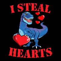 Valentines Day Dinosaur I Steal Hearts Tshirt Gift Zipper Hoodie | Artistshot