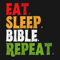 Eat Sleep Read Bible Repeat Vintage Flannel Shirt | Artistshot