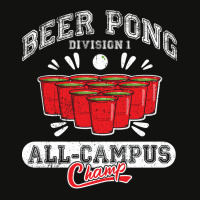 Beer Pong All Campus Champ 70s Scorecard Crop Tee | Artistshot