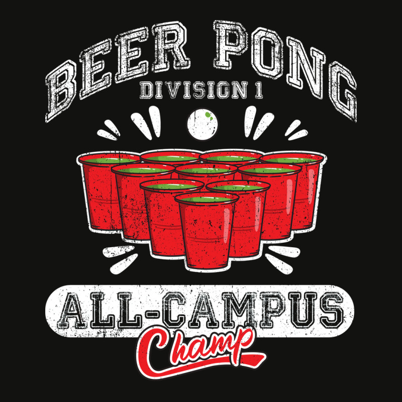 Beer Pong All Campus Champ 70s Scorecard Crop Tee by kammesdumontp | Artistshot