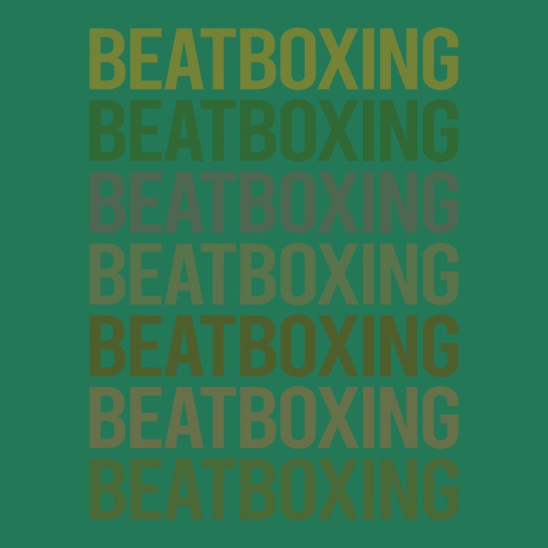 Green Text Beat Box Beatboxing Beatbox Gift Ladies Fitted T-shirt | Artistshot