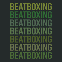 Green Text Beat Box Beatboxing Beatbox Gift Women's Triblend Scoop T-shirt | Artistshot