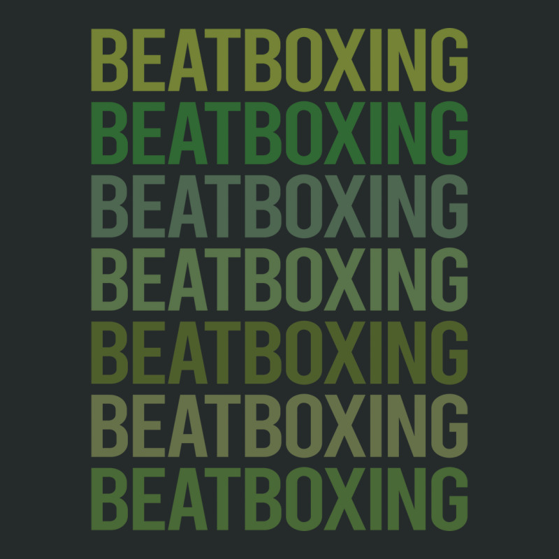 Green Text Beat Box Beatboxing Beatbox Gift Women's Triblend Scoop T-shirt | Artistshot