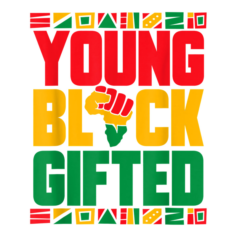 Black History Month Girls Boys Young Black Gifted V-neck Tee | Artistshot