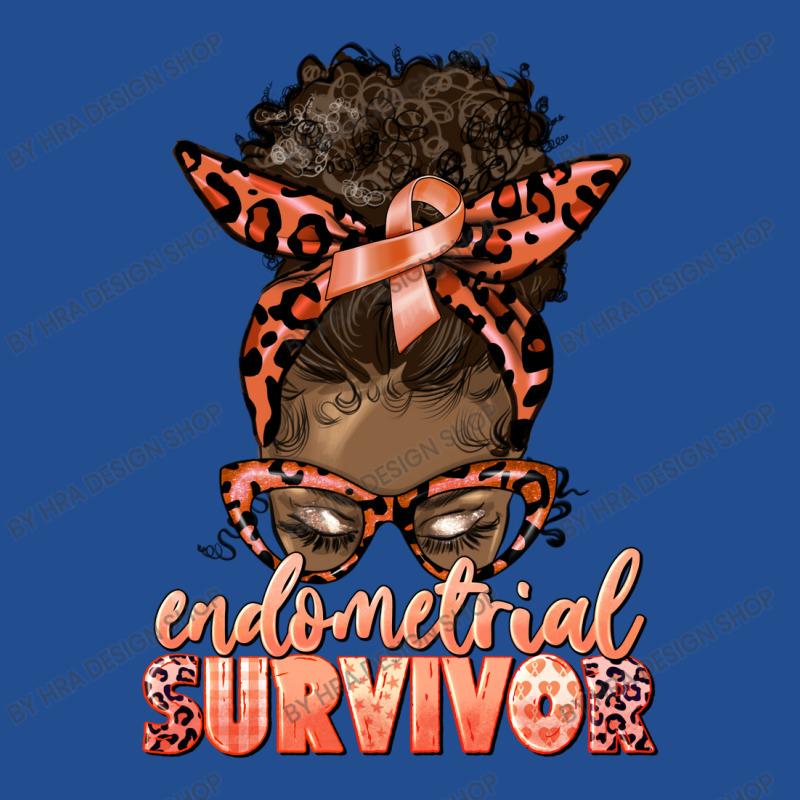 Endometrial Cancer Survivor Afro Messy Bun Crewneck Sweatshirt | Artistshot