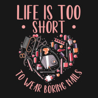 Life Is Short Nail Tech Ladies Nail Arts Love Flannel Shirt | Artistshot