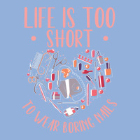 Life Is Short Nail Tech Ladies Nail Arts Love Racerback Tank | Artistshot