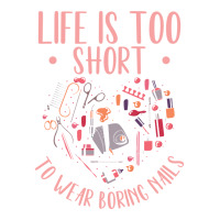 Life Is Short Nail Tech Ladies Nail Arts Love Crop Top | Artistshot