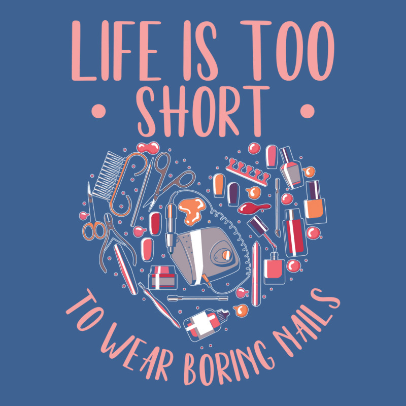 Life Is Short Nail Tech Ladies Nail Arts Love Men's Polo Shirt | Artistshot