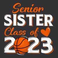 Proud Sister Of A 2023 Senior Basketball Graduatio Vintage Hoodie | Artistshot