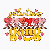 Galentines Gang Retro Groovy Checkered Valentine D T-shirt | Artistshot